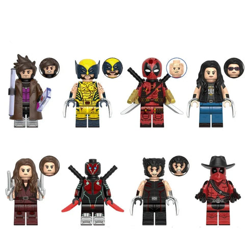 Wild Deadpool/ Wolverine Minifigures Set