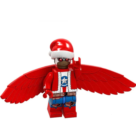 Christmas Captain America Falcon Minifigure