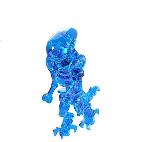Transparent Blue Alien Xenomorph Minifigure