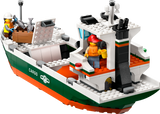 Seaside Harbor with Cargo Ship