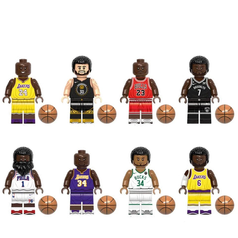 NBA Player Minifigures Set