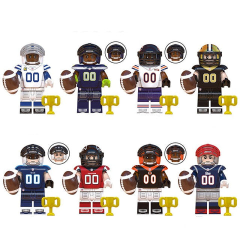 NFL Football Minifigures Set