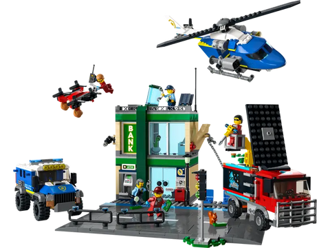 City Police Chase at the Bank