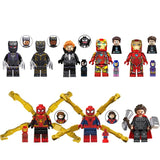 Wild Black Panther Spider-Man & Iron Man Minifigures Set