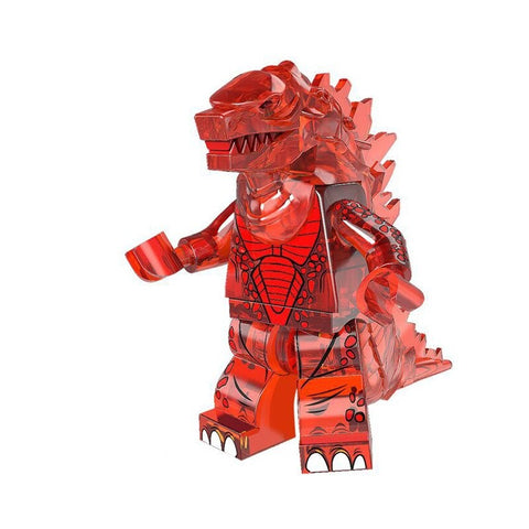 Transparent Orange Godzilla Minifigure