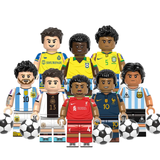 Soccer Player Minifigures Set