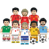 Soccer Player Minifigures Set