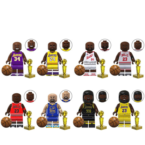 NBA Basketball Players Minifigures Set
