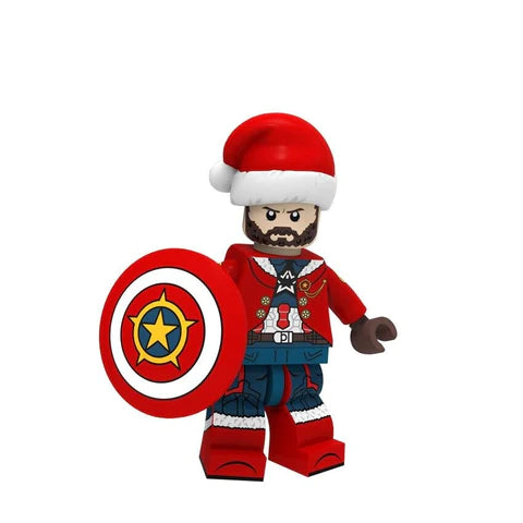 Christmas Captain America Minifigure