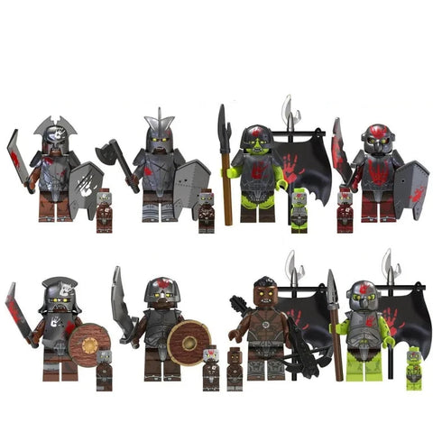 Uruk-Hai / Orc Minifigures Set