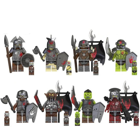 Uruk-Hai / Orc Minifigures Set