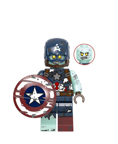 Zombie Captain America Minifigure