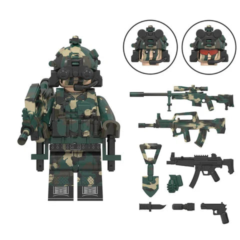 Snow Leopard Commando Minifigure