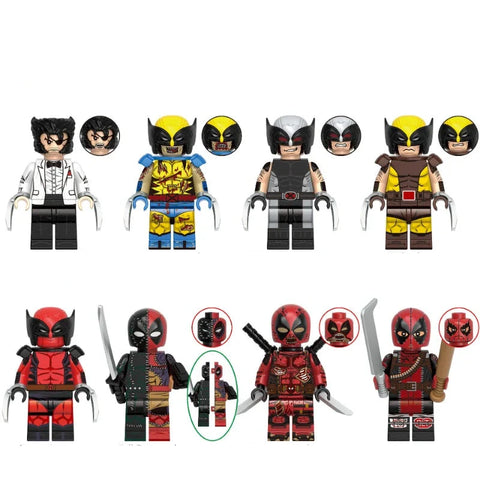 Wolverine/Deadpool Minifigures Set