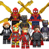 Wild Black Panther Spider-Man & Iron Man Minifigures Set