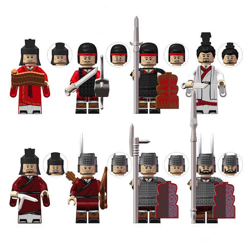 Han Dynasty Warrior Minifigures Set
