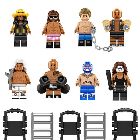 WWE Wrestler Minifigures Set