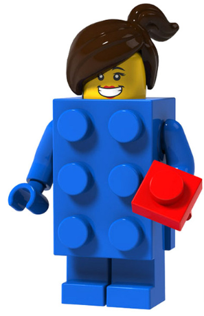 Building Block Girl Minifigure