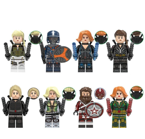 Black Widow Minifigures Set