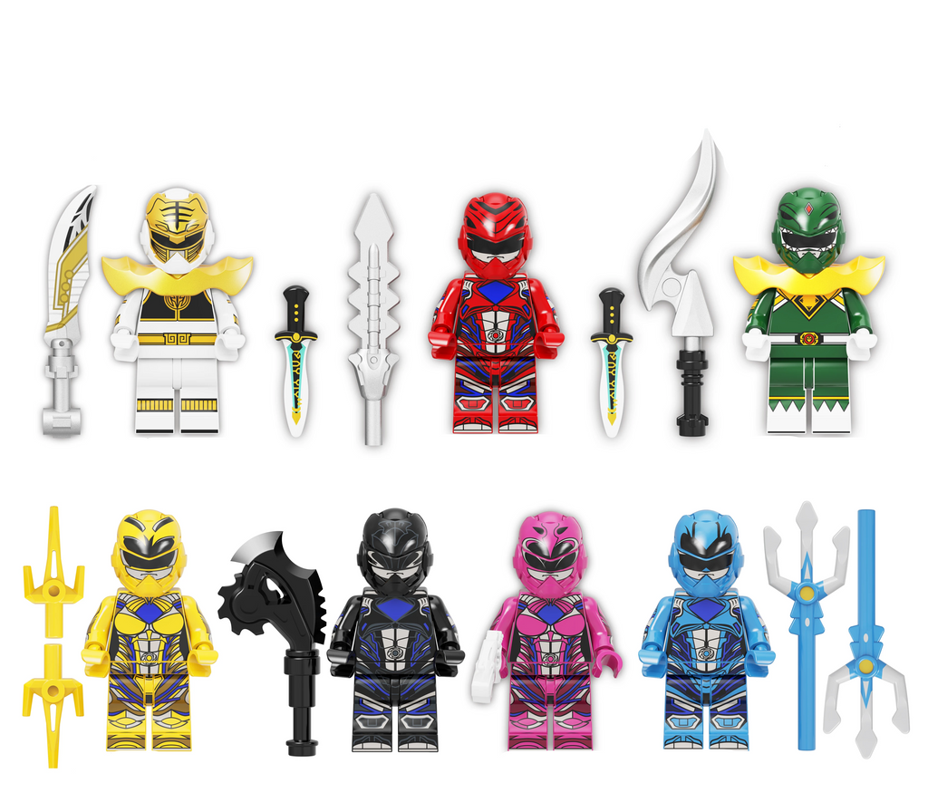 Power Rangers Minifigures Set – Affordable Building Blocks