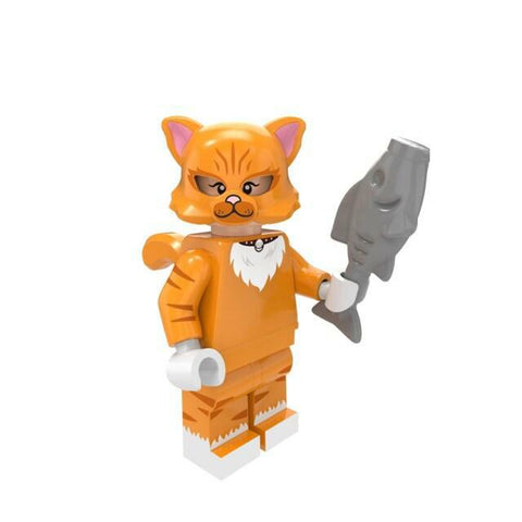 Orange Cat Mascot Minifigure