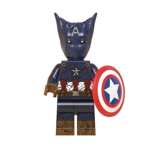 Captain America Groot Minifigure