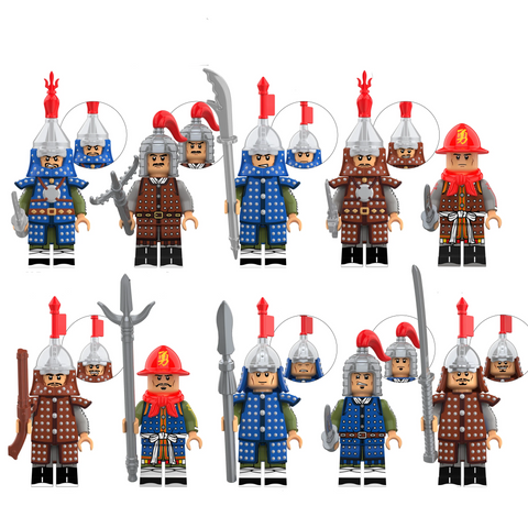 Ming Dynasty Warrior Minifigures Set