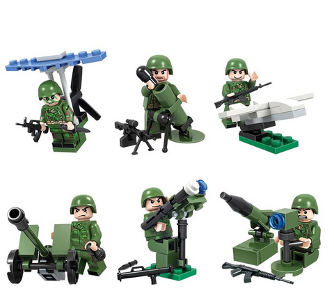 Military 6 Minifigure set