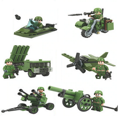 Military Six Minifigure Set