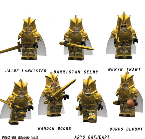 Game of Thrones Gold Knight Minifigure Lot