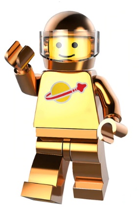 Gold Astronaut Suit Minifigure